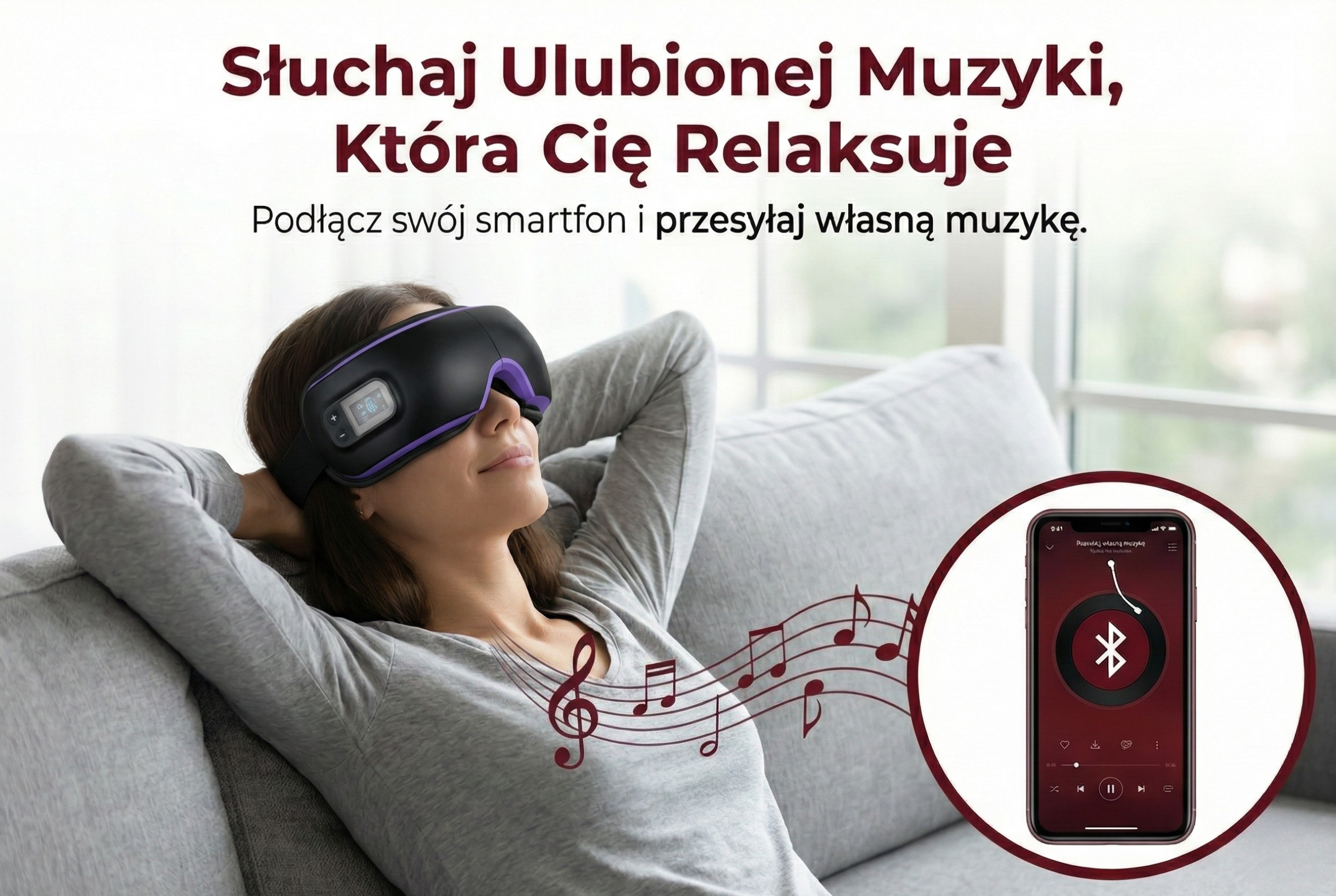 Masażer z funkcją muzyki